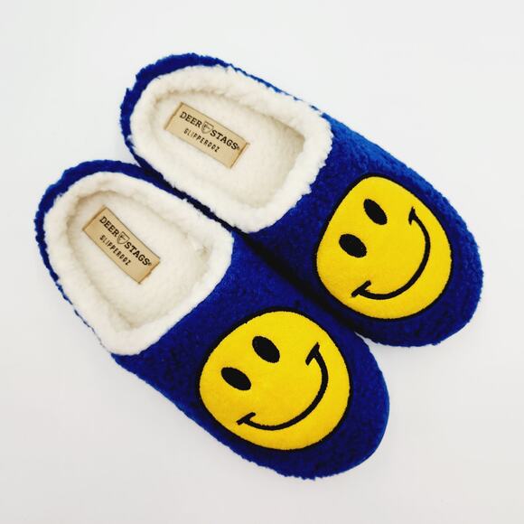 Deer Stags Men\'s Blue Sherpa Cushioned Indoor/Outdoor Clog Slippers Size 10 main image 6